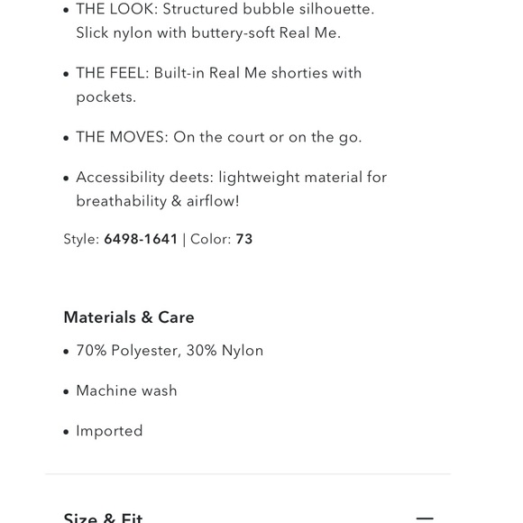 NWT *OFFLINE By Aerie* Real Me Bubble Skort Sz M - Picture 7 of 8